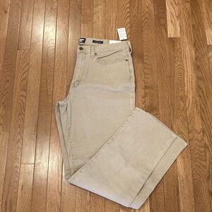 Lands' End Khaki NWT Traditional Fit Business Casual Beige Pants